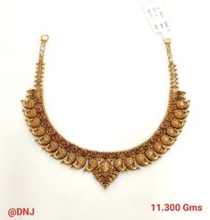 Simple Gold Necklace Indian, 10gms Gold Necklace Designs, Mango Haram Designs, Wedding Bangs, Mango Necklace, Gold Earrings For Kids, Temple Necklace