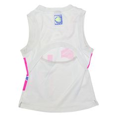 Item is in good used condition. >Size: XS >Armpit To Armpit: 15" >Armpit To Cuff: N/A" >Collar To Hem: 21" White Athleisure Tank Top For Streetwear, Casual Sleeveless Tops For Tennis, White Sportswear Tank Top For Streetwear, Sporty Moisture-wicking Vest For Streetwear, Casual Sleeveless Tank Top For Tennis, Sleeveless Tops For Summer Tennis, Sleeveless Tennis Tops For Summer, Sleeveless Summer Tennis Tops, Sporty Tank Vest For Streetwear