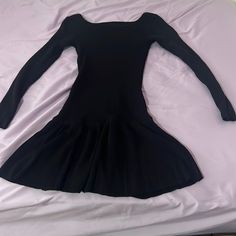 Unworn Perfect For Formal Occasions Or Halloween Opened To Negotiation Black Fit And Flare Long Sleeve Mini Dress, Black Long Sleeve Fit And Flare Mini Dress, Black Fit And Flare Mini Dress For Fall, Black Long Sleeve Dress, Formal Occasion, Colorful Dresses, Long Sleeve Dress, Womens Dresses, Long Sleeve