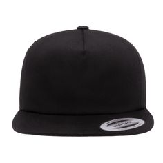 Enjoy the classic snapback fit with this comfortable flat brim Yupoong Flexfit classic hat. Material: 80% Acrylic / 20% Wool. Matching plastic snapback closure. Panel: Black / Neon Black Brim / 5 Panels (Front panel is doublewide) Color: Black / Neon Black Brim / Green Underbill Adjustable Snapback Sizing: Minimum Head Circumference: 21 ⅝” (6 ⅞ Fitted) Maximum Head Circumference: 23 ⅝” (7 ½ Fitted) Special Directions: Recommended to hand wash and air dry to avoid shrinking. Shipping: FREE shippi Adjustable Solid Color Trucker Hat With Flat Bill, Adjustable Solid Flat Cap, Adjustable Solid Color Snapback Trucker Hat, Classic Solid Color Snapback Dad Hat, Casual Hat With Flat Crown, Casual Solid Hat With Flat Crown, Classic Solid Color Snapback Trucker Hat, Classic Solid Color Trucker Hat Snapback, Classic Solid Snapback Trucker Hat