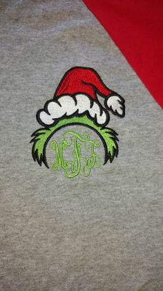 The Grinch Movie, Grinch Shirt, Monogrammed Pajamas, Holiday Monogram, Christmas Attire, Grinch Shirts, Holiday Pjs, Christmas Monogram, Christmas Mantle