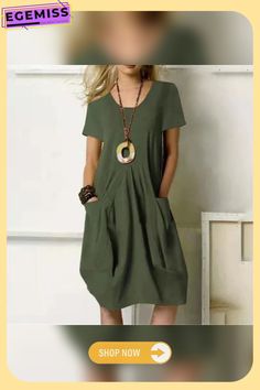 Bold and Light Dress Casual Mid-length Green Mini Dress, Casual Green Mid-length Mini Dress, Casual Short Sleeve Knee-length Dress, Casual Knee-length Dress, Casual Green Short Sleeve Dress For Spring, Casual Solid Color Knee-length Short Sleeve Dress, Casual Solid Color Knee-length Midi Dress, Casual Solid Mid-length Dresses, Green Casual Short Sleeve Midi Dress