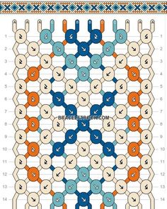 the pattern is designed to look like hexagonals and has numbers on each side