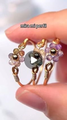 Rings Tutorial, Wire Rings Tutorial, Jewerly Ring, Wire Wrap Jewelry Designs, Wire Wrapping Tutorial, Wire Wrapped Jewelry Diy, Wire Wrapped Jewelry Tutorials, Bracelets Handmade Diy, Ring Tutorial