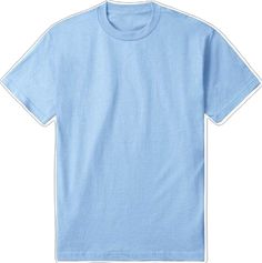 Light Blue Short Sleeve Pre-shrunk Shirt, Basic Light Blue Plain T-shirt, Light Blue Cotton T-shirt, Light Blue Pre-shrunk Short Sleeve T-shirt, Plain Light Blue T-shirt, Light Blue Pre-shrunk Short Sleeve Shirt, Neck T Shirt, Crew Neck, T Shirts