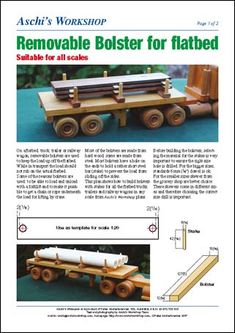 an article about how to make a homemade bobster for flatbeds with wheels