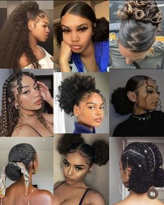 Easy Braiding Hair Hairstyles For Black Women, Cute Hairstyles For Really Short Hair Black Ppl, Curly Hairstyle Ideas Natural, Natural Hairstyles For Black Women 2b, Curly Hairstyles For Black Women Natural Short, Best Combs For 4c Hair, Going Out Hair And Makeup, Natural Low Bun Hairstyles, Cute Curly Slick Hairstyles