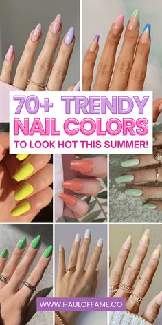 Summer is here, and it’s time to level up your nail game! I’ve rounded up 70+ trendy nail colors and ideas to help you look hot this season. Think Short Almond Nail Ideas for Summer, chic Neutral Nails, and minimalist designs perfect for casual vibes. Love pink? I’ve got you covered with Almond Nails in Pink, Pink Gloss styles, and fresh Pink Nail Colors! For a bolder twist, check out Green Nail Color Ideas that scream summer fun. Whether you’re into Dip Nails or Summer Nails in Almond shapes, these looks are everything. Save this pin for your next manicure inspo or check out the blog to see all the stunning styles! summer nails 2024 | summer nails square | summer nails short | summer nails almond | summer nails simple | summer nails ideas | summer nails colors | summer nails pink Short Summer Nails Almond, Summer Nails 2022 Trends, Acrylic Summer Nails Almond, Summer Nail Colors 2022, Short Almond Nail Ideas, Nails Summer Blue, Nails 2022 Trends Summer, Classy Simple Nails, Summer Nails 2022 Color Trends