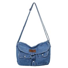 PRICES MAY VARY. Accommodate your essentials with ease: This denim crossbody bag is large enough to fit A4 size items, making it perfect for everyday use! Long-lasting and durable material: Made from high-quality denim, this bag is built to last through everyday wear and tear. Easy to clean: With its durable material, keeping your bag looking great is easy. Simply wipe it clean with a damp cloth. Adjustable strap for comfort: This crossbody bag comes equipped with an adjustable strap that provid Mochila Jeans, Strap Jeans, Bag Jeans, Denim Crossbody, Soft Pattern, Denim Handbags, Denim Purse, Vintage Crossbody Bag, Hobo Crossbody Bag