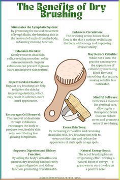 In the quest for natural health and beauty practices, dry brushing emerges as a simple yet profoundly effective technique that transcends mere skin deep benefits. This age-old method, rooted in Ayurvedic traditions, involves gently brushing the skin with a dry, natural-bristle brush to stimulate the body's surface. Not only does it promise to invigorate the skin, but its advantages extend to enhancing overall well-being, from boosting detoxification processes to promoting a radiant complexion. As we delve into the multifaceted benefits of dry brushing, let’s explore how incorporating this ritual into your daily routine can be a transformative experience, promising not just a moment of self-care but a journey towards a revitalized body and spirit. Benefits Of Dry Brushing, Natural Bristle Brush, Lymph Fluid, Dry Body Brushing, Skin Brushing, Clearer Skin, Oily Skin Care, Body Brushing, Improve Skin Texture