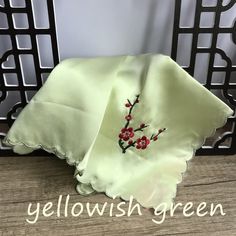 Embroidered Silk Handkerchief with Floral Embroidery/Pocket Square/Wedding hanky/Neckkerchiefs. Suzhou Embroidery. Limited quantity. Lovely and sheer ,perfect for weddings or other special occasions. IDEAL FOR: - Men's handkerchiefs/pocket square - Wedding hanky and groomsmen gifts. - Gifting wrapping/ gifts for guests. - Napkins -Baby/Toddler handkerchief/Neckerchief/ Burp cloth/ Bib Size: 32× 32cm/12.6× 12.6" 6 Colors, pink, ivory, light blue, yellowish green, royal blue Floral Embroidered Handkerchiefs For Spring Wedding, Spring Wedding Handkerchiefs With Floral Embroidery, Floral Embroidered Handkerchiefs For Spring Gift, Spring Floral Embroidery Handkerchiefs As Gift, Spring Handkerchiefs With Floral Embroidery As Gift, Spring Gift Handkerchiefs With Floral Embroidery, Traditional Floral Embroidered Handkerchiefs As Gift, Elegant Embroidered Handkerchiefs Gift, Traditional Wedding Handkerchiefs With Embroidered Border