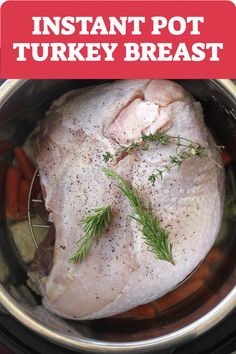 the instant pot turkey breast is cooked in an instant pot