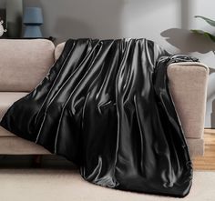 PRICES MAY VARY. SOFT & SILKY THROW BLANKET - Vonty Satin Throw Blanket use only high quality satin with a beautiful glossy luster and incredible softness. You will surprise at its silky, smooth and soft texture, sleeping on it is like laying on a cloud. Satin fabric (100% Polyester) can protect hair from breakage/knotting, help to reduce facial or neck wrinkle. No need to worry about messy hair or dry skin every morning! MULTIPURPOSE FLOWER BLANKET - The surface is designed with features of sma