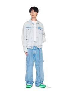 DENIM DOUBLE OVER PANT | Off-White™ Official Site Urban Cargo Jeans With Belt Loops In Medium Wash, Spring Cargo Pocket Jeans For Elevated Casual, Spring Jeans With Cargo Pockets For Casual Wear, Spring Jeans With Cargo Pockets For Elevated Casual Wear, Spring Jeans With Cargo Pockets For Elevated Casual Look, Streetwear Rigid Denim Cargo Jeans With Belt Loops, Rigid Denim Cargo Jeans With Belt Loops For Streetwear, Rigid Denim Cargo Pocket Jeans For Spring, Spring Cargo Pocket Rigid Denim Jeans