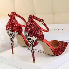 Pre Order If You Would Like To Buy Just Comment Below The Size And Color Will Be Shipped In Two Weeks Free Three Layer Mask With Purchase Sparkly Super Cute Pick Any Color Elegant Evening Heels For Christmas, Elegant Christmas Evening Heels, Elegant Red Heels For Party Season, Red Glitter Heels For Evening, Red Glitter Glamorous Heels, Elegant Red Glitter Heels, Glamorous Red Glitter Heels, Red Glitter High Heels, Red Heels Wedding