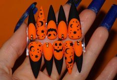 Witchy Halloween Nails, Emoji Nails, Character Nails, Halloween Nails Diy, Holloween Nails, 2024 Nails