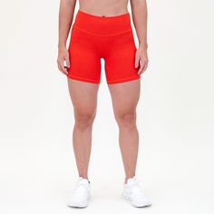 Heather Tangerine Tango No Front Seam Spandex Shorts Biker Short, Tropical Beach, Wide Waistband, Sun Kissed, Biker Shorts, Leggings Shop, Front Design, Tango, Racerback Tank