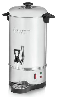 the swan coffee maker is on display