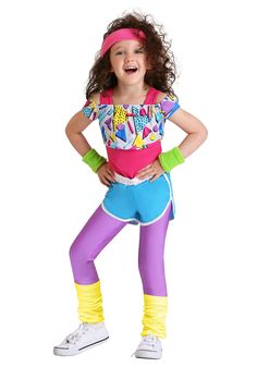 Retro Workout Outfit, 80s Dress Up, Retro Workout, 80's Costume, Toddler Costumes Girl, Moda Academia, Pink Leotard, 80s Fashion Trends, 80s Costume