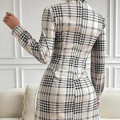 summer_coming | Dresses | Women Plaid Puff Dress | Poshmark Nice Skin, Puff Dress, Dresses Women, Summer Girls, Special Events, Breathable Fabric, White Black, White And Black, Women's Dress