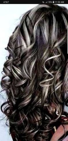 Hair Color Styles, Silver Highlights, Hair Styles Color, Brown Hair With Blonde Highlights, Gray Hair Highlights, Trendy Hair Color, Hair Color Highlights, Brown Blonde Hair, Hair Color And Cut