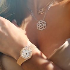 Piaget Watch, Piaget Rose, Luxury Jewelry Store, Celebrate Love, Rose Pendant, Rose Necklace, Online Jewelry Store, Jewelry Store, White Gold Diamonds