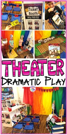 the theater dramatic play is an easy way to teach kids how to read and write