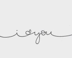 the word i love you written in cursive handwriting