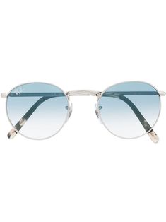 blue blue tinted lenses round frame curved tips nose pads These glasses come with a protective case. Blue Tinted Glasses, Tinted Glasses, Sunglasses Silver, Round Frame Sunglasses, Round Frame, Ray Ban Sunglasses, Sunglass Frames, Ray Ban, Protective Cases