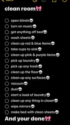 This has step by step how to make cleaning easier!🪩🎀 How To Clean Your Room Step By Step, Clean Room Step By Step, Step By Step Cleaning Room, Step By Step Room Cleaning, Clean Room Routine, How To Tidy Room, Cleaning Room Steps, How To Make Your Room Look Clean, How To Deep Clean Your Room Checklist