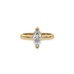 This ring features a marquise solitaire diamond elegantly secured in a two v-prong setting on a solid gold band for a classic and timeless look.Details: - Made to Order- Diamond Weight: 1.00 CT, 1.25 CT, 1.50 CT, 1.75 CT, 2.00 CT, 2.25 CT, 2.50 CT, 2.75 CT, 3.00 CT- No of Diamonds: 1- Diamond Type: Lab Grown Diamond (CVD, HPHT)- Diamond Cut: Marquise- Diamond Clarity: VS - Diamond Color: Colorless (DEF)- Setting Type: Prong- Band Thickness: 1.10 MM- Band Width: 1.50 MM- Metal Type: 14K Solid Gol Modern Jewelry With Marquise Cut Center Stone, Timeless Marquise Promise Ring, Marquise Cut Ring With Tension Setting, Timeless Marquise Diamond Ring For Gift, Anniversary Marquise Stackable Rings With Prong Setting, Timeless Marquise Diamond Ring Gift, Classic Stackable Rings With Marquise Cut Prong Setting, Timeless Marquise Diamond Ring As Gift, Yellow Gold Marquise Solitaire Jewelry