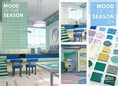 mood of the season six is shown in three different colors, including blue and green