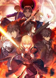 the anime poster for fate zero