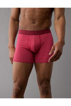 Cotton based fabric with added stretch for comfort and retention/Comfortable and supportive contoured pouch/Soft anti-roll waistband/Functional fly/Flat cover stitching pairs great with denim, eliminating any visible lines and excess bulk Red Multi-pack Sports Bottoms, Red Stretch Multi-pack Boxer Briefs, Fitted Solid Color Boxer Briefs With Comfort Waistband, Red Stretch Breathable Boxer Briefs, Stretch Comfortable Sports Boxer Briefs, Comfortable Stretch Sports Boxer Briefs, Fitted Nylon Boxer Briefs Multi-pack, Stretch Multi-pack Boxer Briefs For Training, Solid Stretch Boxer Briefs With Comfort Waistband