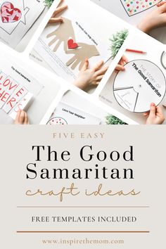 the good samarian craft ideas for kids to make with paper and glues