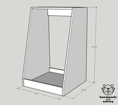 the measurements for an open cabinet with drawers and shelves on each side, including one door