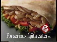 a sandwich with chicken, lettuce and tomatoes on it that says for serious fajita eaters