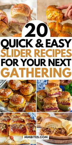 Discover 20 easy slider recipes that are perfect for family dinners, game day spreads, and stress-free gatherings. From classic cheeseburger sliders to vegetarian Caprese sliders, find your next favorite! Save these slider ideas and make every meal a hit. Dairy Free Sliders, Vegetarian Sliders, Slider Ideas, Sandwiches For A Crowd, Caprese Sliders, Classic Cheeseburger, Easy Slider Recipes, Easy Slider, Ham Sliders