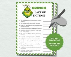 grin fact or fiction book with green background