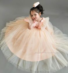 Salmon Pink Pink Ball Gown for Toddler Birthday Dress Light Pink Party Outfit Tutu Girl Organza Ball Gown With Ruffles For Dress-up, Peach Ruffled Dresses For Wedding, Elegant Organza Dress For Birthday, Peach Ruffled Wedding Dress, Birthday Princess Dress With Ruffles, Ball Gown Style, Ruffled Ball Gown Princess Dress For Birthday, Spring Birthday Tulle Gown, Princess Organza Gown With Ruffles, Princess Style Organza Gown With Ruffles