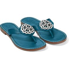 For casual or dressy occasions, the Alice thong sandals make a distinctive pair. With our signature Ferrara ornamentation, these shoes will dress up spring, summer, or resort wardrobes with style! Palm Beach Sandals, Sandals For Sale, Thong Sandals, Beautiful Shoes, Brighton, Necklaces Bracelets, Jewelry Accessories, Dress Up, Spring Summer