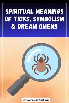 Spiritual Meanings of Ticks, Symbolism & Dream Omens 2 Hidden Messages, Ticks, Meant To Be, Spirituality