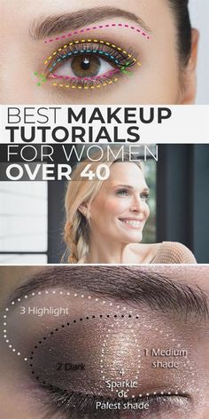 Teknik Makeup, Pretty Eye Makeup, Makeup Over 40, Best Makeup Tutorials, Makeup Tips For Older Women, Makeup For Older Women, Make Up Tutorials, Eye Makeup Looks, Eye Makeup Techniques