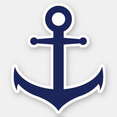 an anchor sticker on a white background