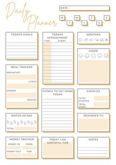 orange daily planner | Printable Planner by  Howard Hill Canva Daily Planner, Daily Planer Organisation, Good Notes 6 Templates, Best Planners For 2024, Cute Weekly Planner Template, Online Weekly Planner, Cute Daily Planner Template, Week Planner Printable, Calendar Planner Template