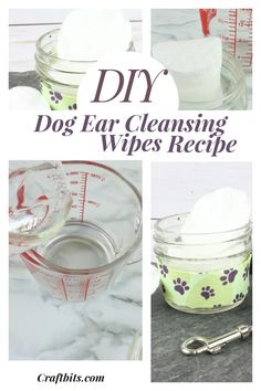 diy dog ear cleaning wipes recipe