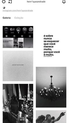 an image of a black and white photo collage with the words in spanish on it