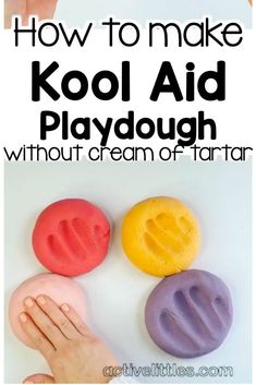 how to make kool aid playdough without cream of tartar