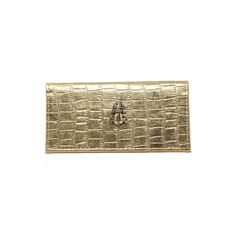 Our Money Wallet With Beetle Charm is the perfect wallet to store your money and bills. Choose from different colors and textures and has a beetle detail on the front.Size: Length: 6.69" Height: 3.14" Material: Embossed synthetic leather Gold plated Luxury Gold Coin Purse With Card Slots, Luxury Rfid Blocking Rectangular Coin Purse, Elegant Gold Wallets For Business, Classic Gold Bifold Coin Purse, Luxury Gold Bifold Wallet, Elegant Rectangular Coin Purse With Rfid Blocking, Elegant Rectangular Rfid Blocking Coin Purse, Formal Gold Coin Purse With Card Slots, Gold Bifold Wallet For Formal Occasions