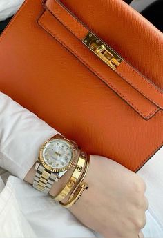 Trendy Watches Women Fashion, Hermes Kelly Bag, Gold Watches